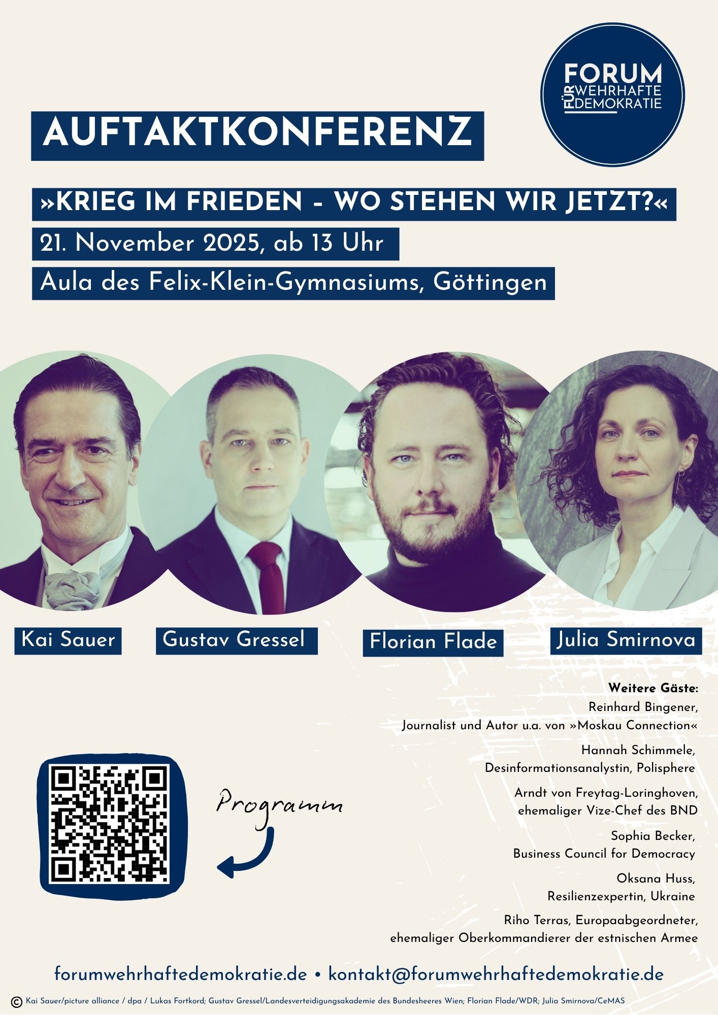 »Krieg im Frieden – Wo stehen wir jetzt?«: Hochkarätige Auftaktkonferenz des Forum für wehrhafte Demokratie e.V. in Göttingen